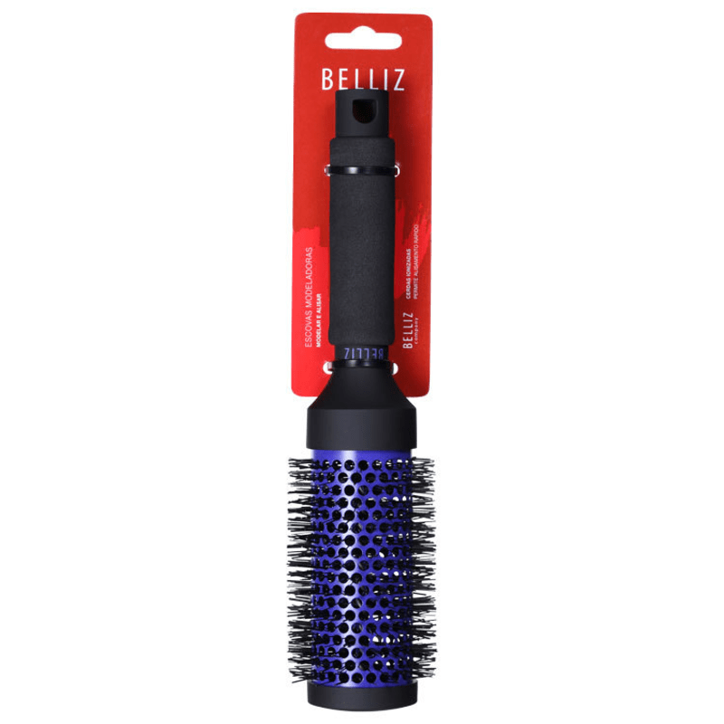 Belliz Black Ion Ceramic - Escova Térmica Vazada 43Mm