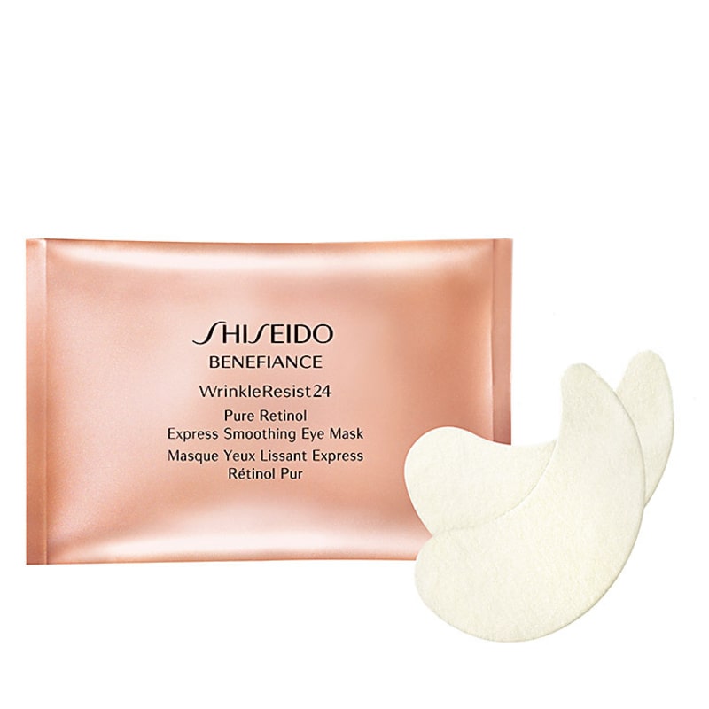 Shiseido Benefiance Wrinkle Resist 24 Pure Retinol Express Smoothing Eye Mask - Máscara Anti-Idade para Olhos 12 Un