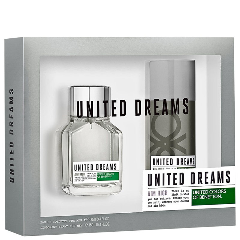 Conjunto United Dreams Aim High Benetton Masculino - Eau de Toilette 100ml + Desodorante 150ml