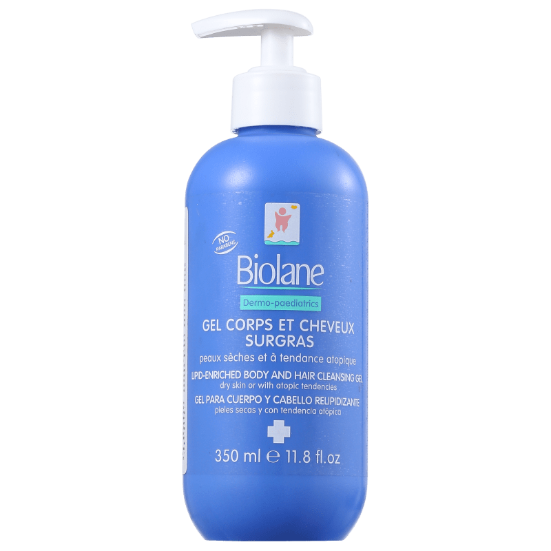 Biolane Gel Corps Et Cheveux Surgras - Gel de Limpeza 350ml