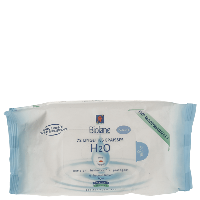 Biolane Lingettes Épaisses H2O - Lenços de Limpeza 72un.