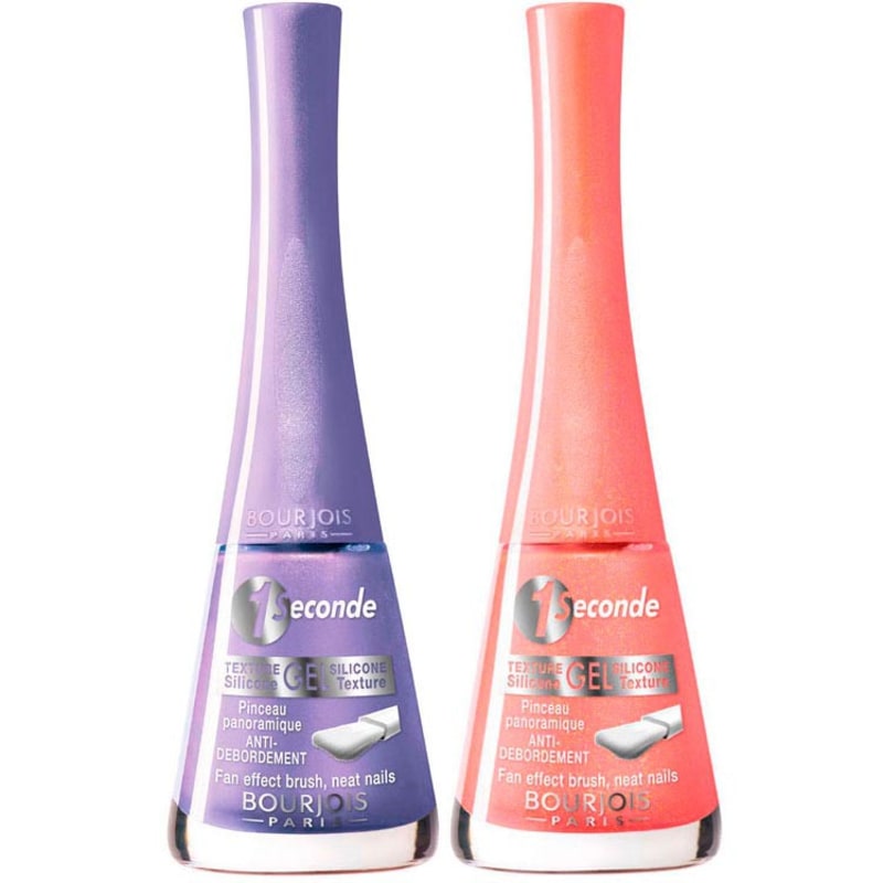 Kit Bourjois 1 Seconde Gel Coral Lavanda de Esmaltes (2 produtos)