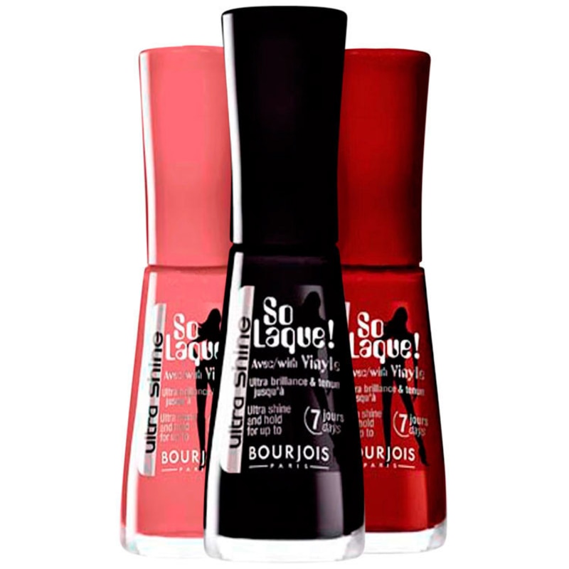 Kit Bourjois So Laque Ultra Shine Diva Chine Glamour de Esmaltes (3 produtos)