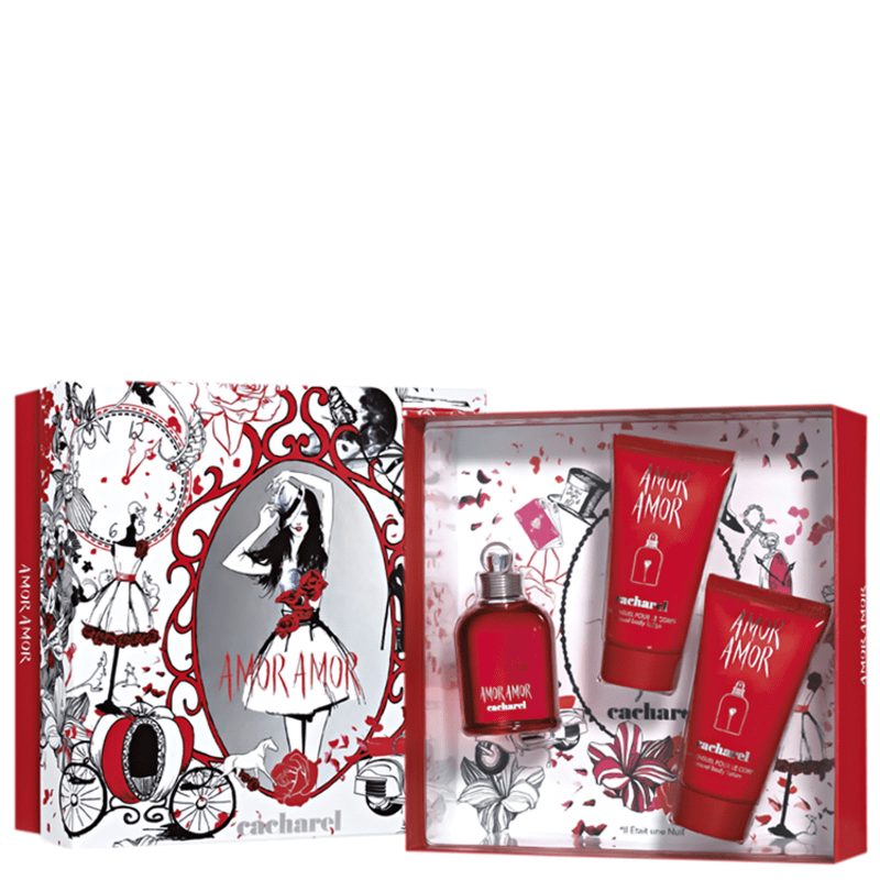 Conjunto Amor Amor Cacharel Feminino - Eau De Toilette 50ml + Loção Corporal 2x50ml