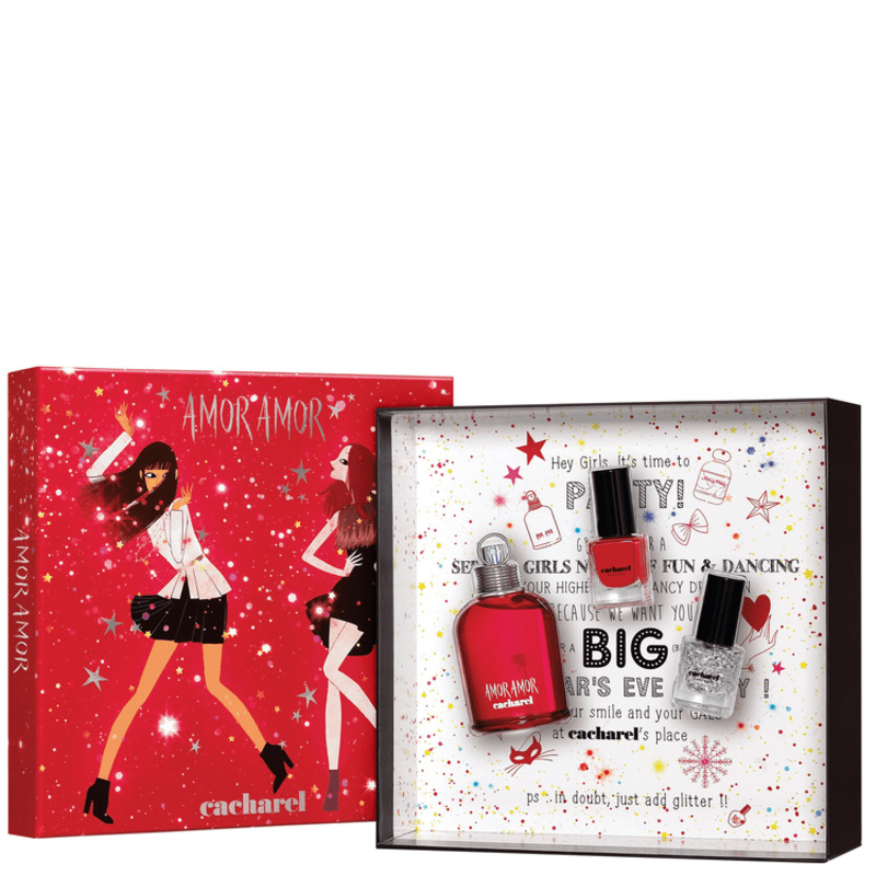Conjunto Amor Amor Cacharel Feminino - Eau de Toilette 50ml + Esmaltes