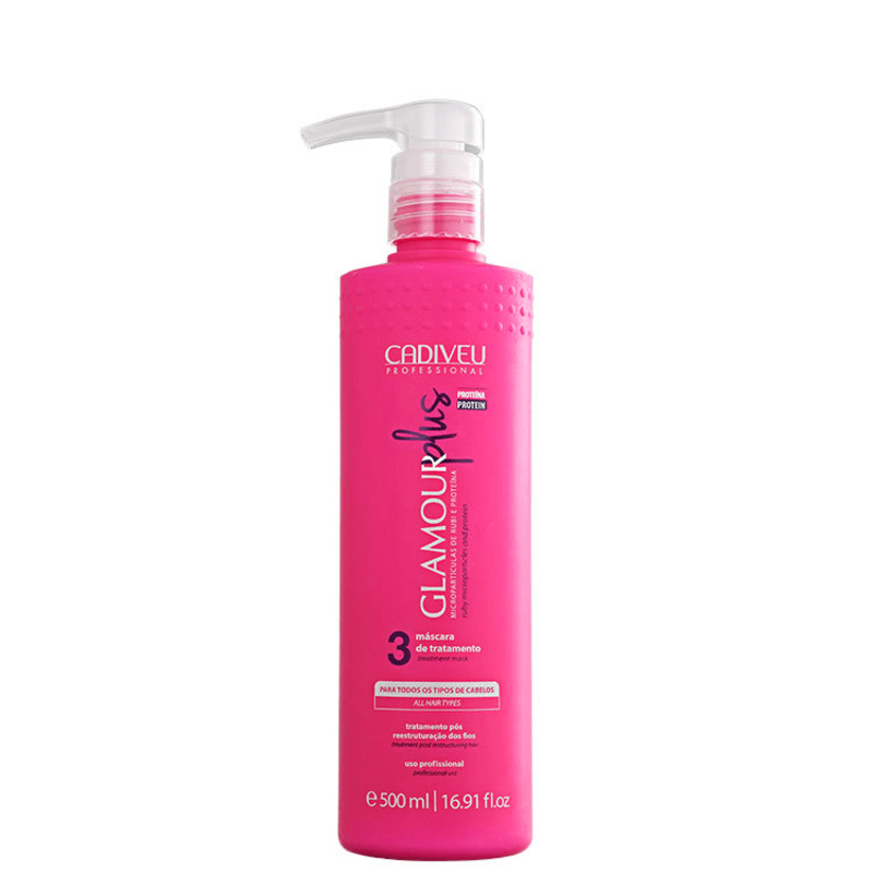 Cadiveu Glamour Plus - Passo 3 - Máscara de Tratamento 500ml