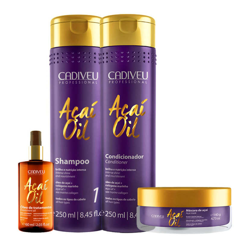 Cadiveu Professional Açaí Oil Full Kit (4 Produtos)