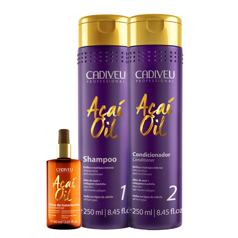 Cadiveu Professional Açaí Oil Natural Kit (3 Produtos)