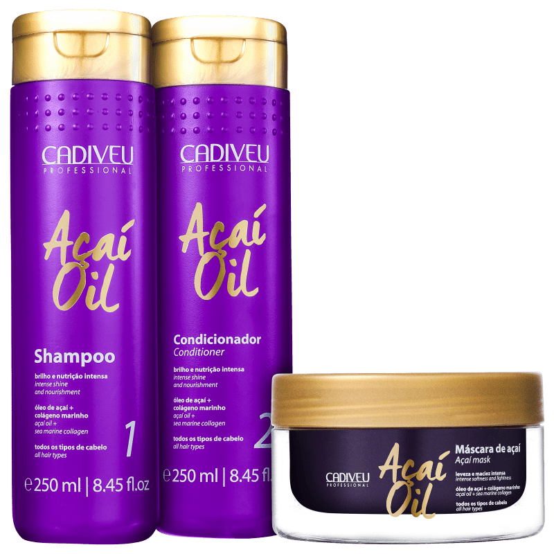 Cadiveu Professional Açaí Oil Tratamento Triplo Kit (3 Produtos)