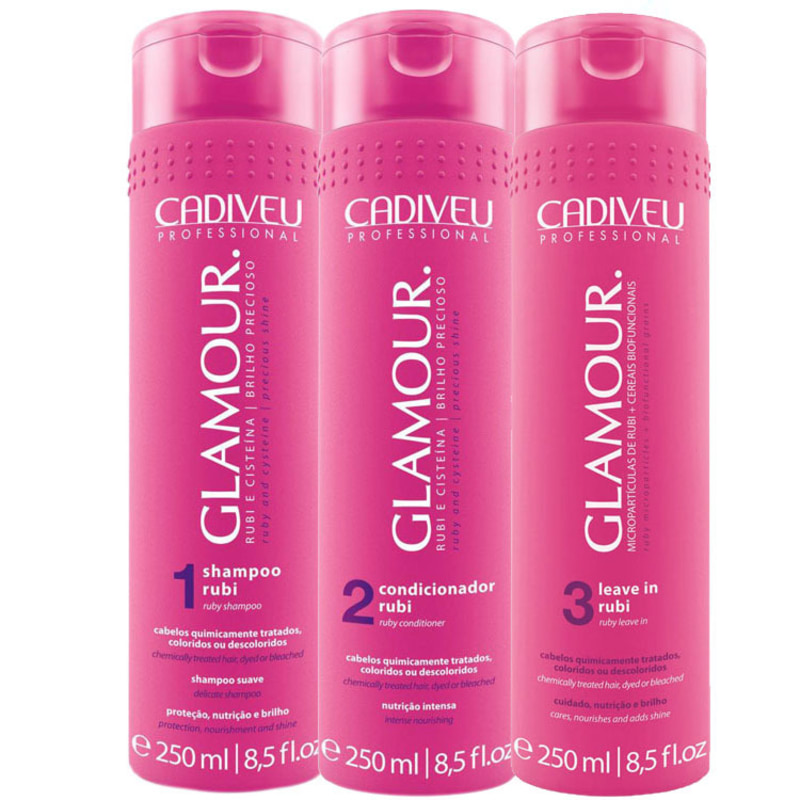 Cadiveu Professional Glamour Rubi Nutritivo Kit (3 Produtos)
