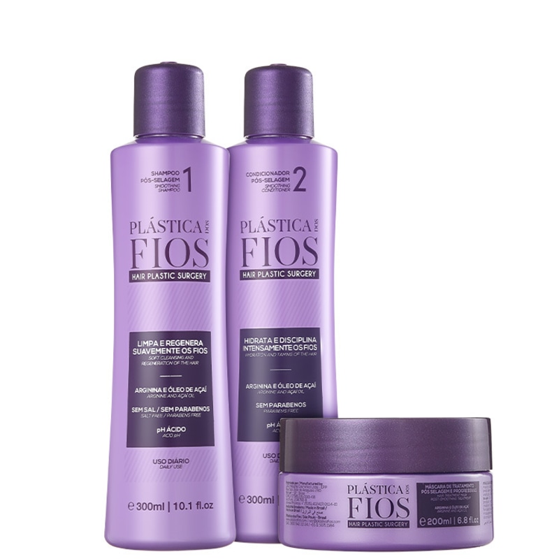 Cadiveu Professional Plástica dos Fios Trio Kit (3 Produtos)