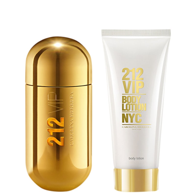 Conjunto 212 VIP Carolina Herrera Feminino - Eau de Parfum 80ml + Loção Corporal 100ml