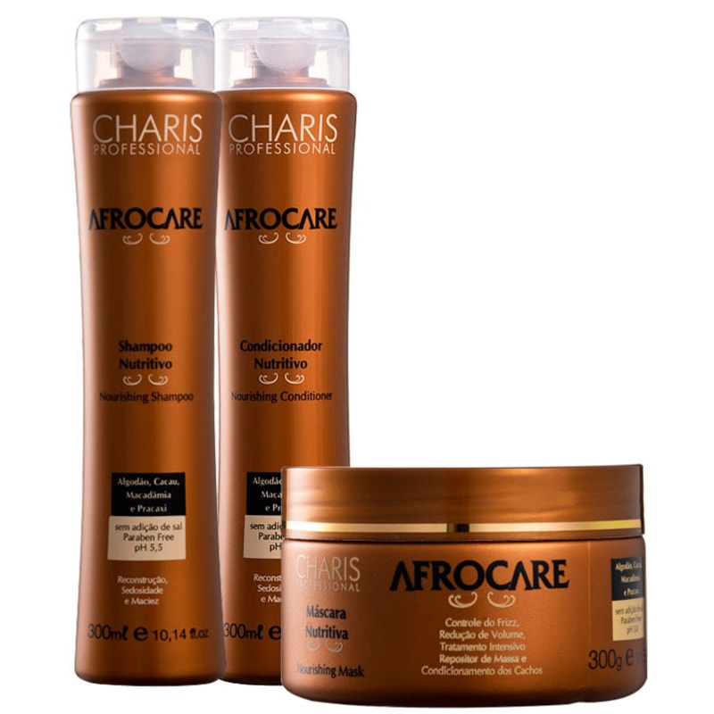 Charis Afrocare Tratamento Nutritivo Kit (3 Produtos)
