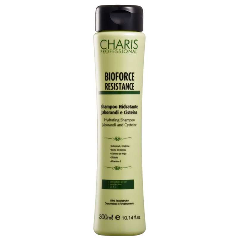 Charis Bioforce Resistance Shampoo Hidratante Jaborandi e Cisteína - Shampoo 300ml