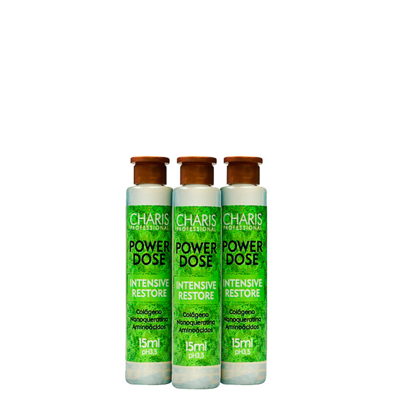 Charis Power Dose Intensive Restore - Ampola de Tratamento 3x15ml