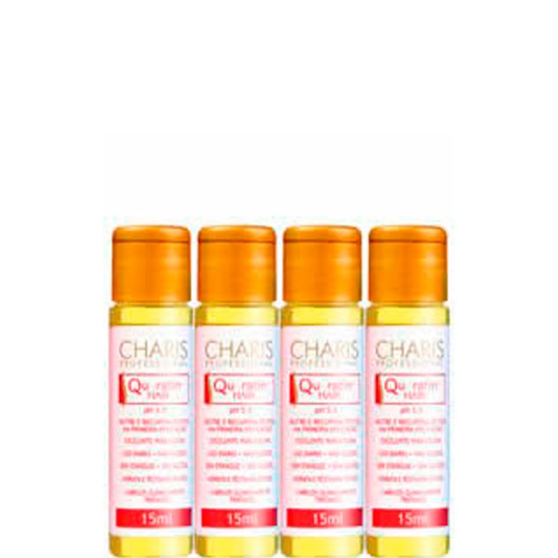 Charis Queratina Hair - Ampola de Tratamento 4x15ml