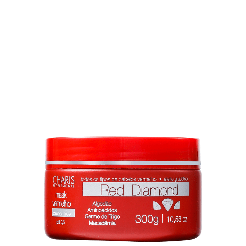 Charis Red Diamond Mask - Máscara de Tratamento 300g