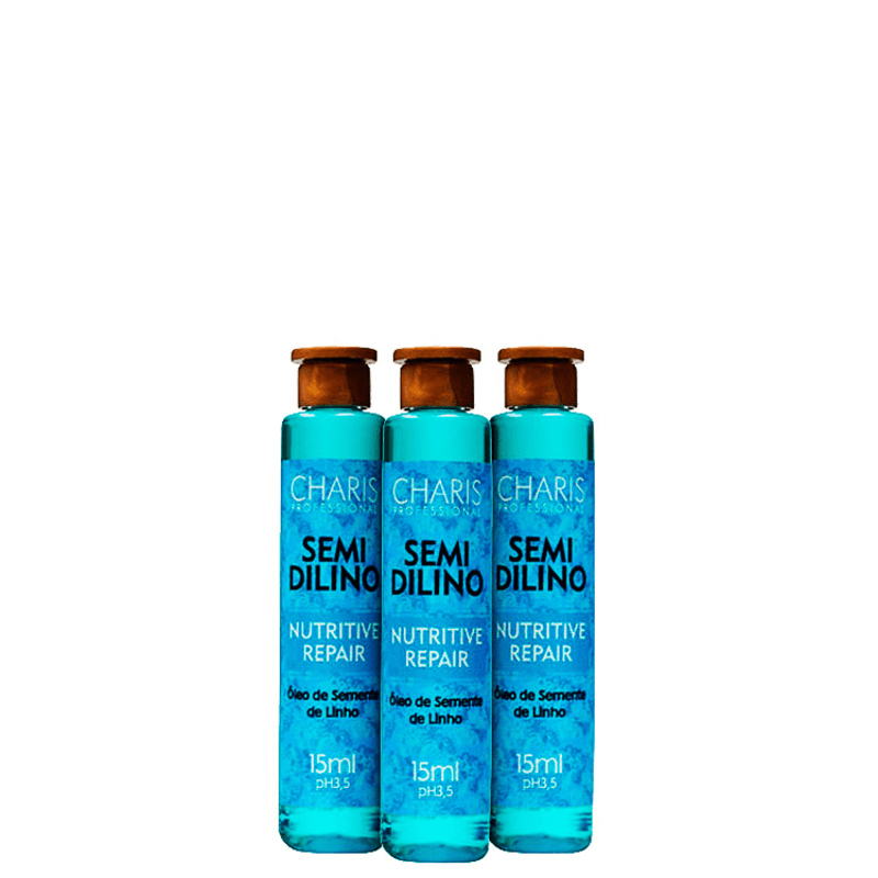 Charis Semidilino Nutritive Hair - Ampola de Tratamento 3x15ml