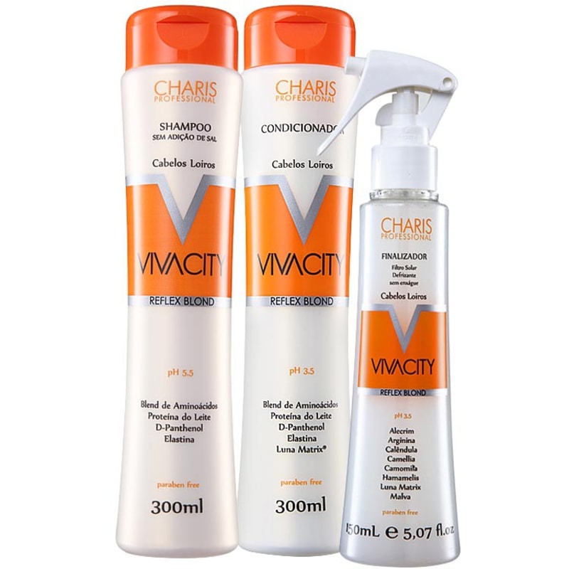 Charis Vivacity Reflex Blond Camomila Kit (3 Produtos)