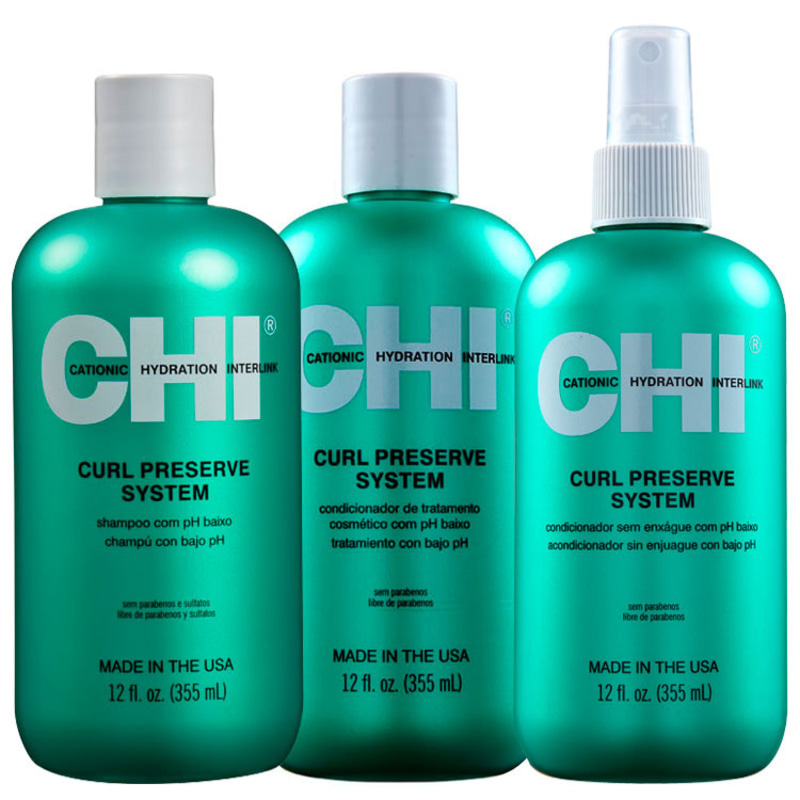 CHI Curl Preserve System Trio Kit (3 Produtos)