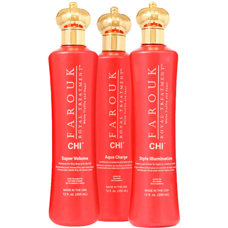 CHI Farouk Royal Treatment Hydration Charge Illumination Kit (3 Produtos)