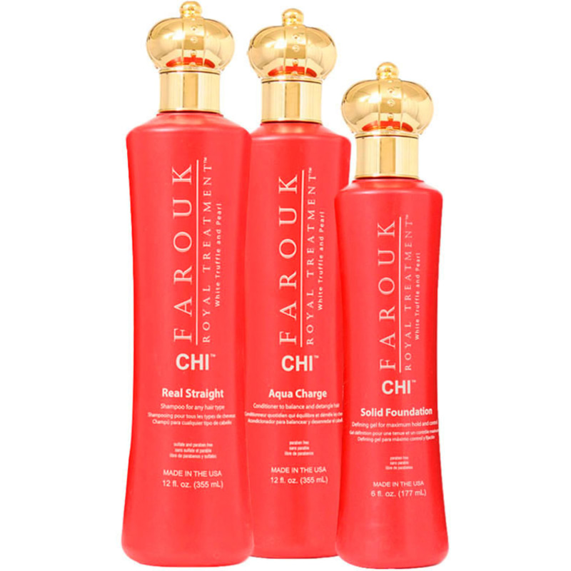 CHI Farouk Royal Treatment Solid Straight Charge Kit (3 Produtos)
