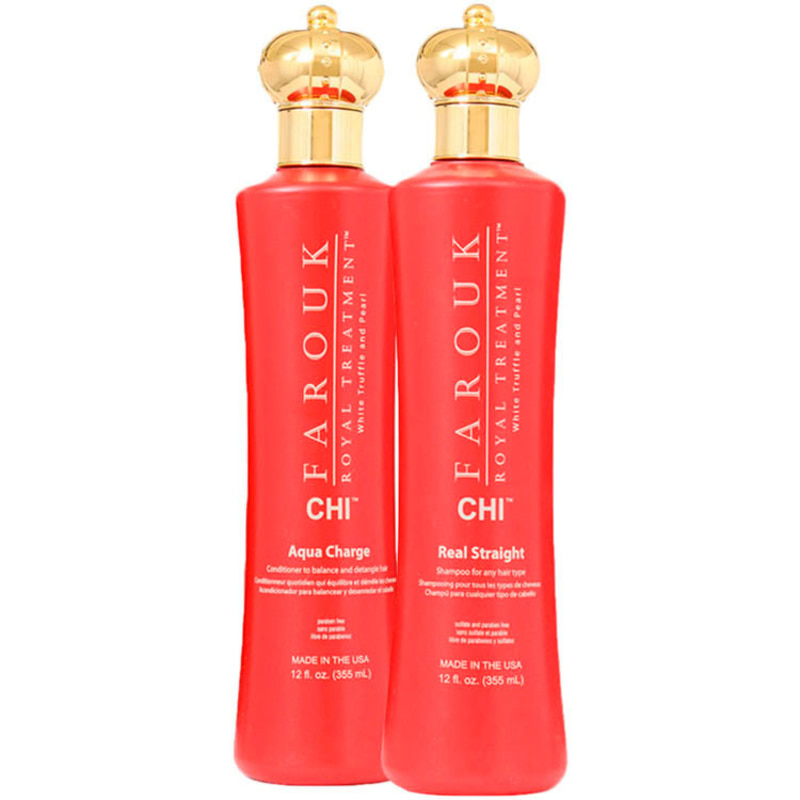 CHI Farouk Royal Treatment Straight Charge Duo Kit (2 Produtos)