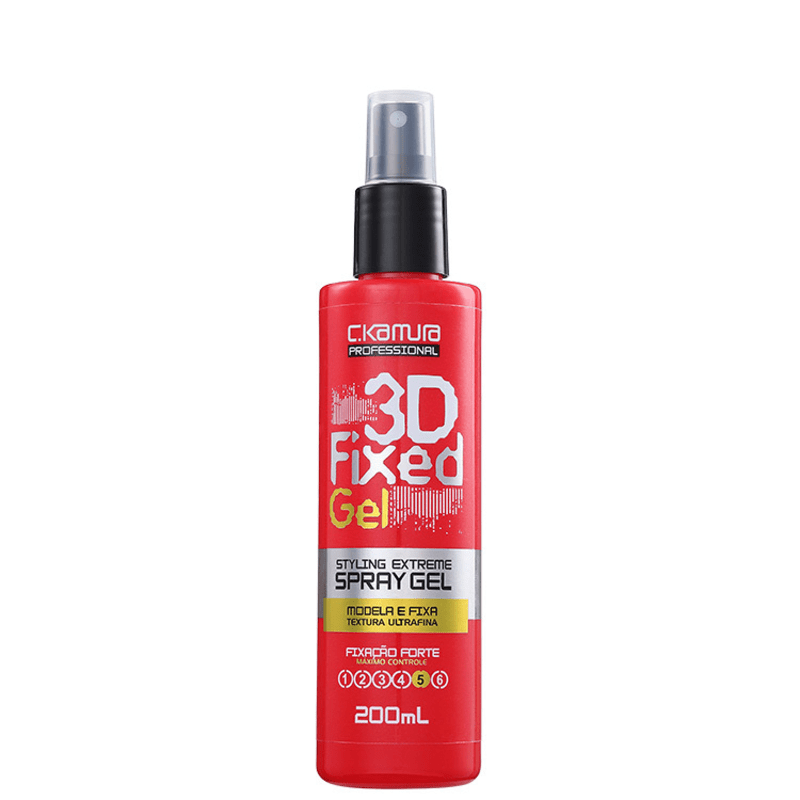C.Kamura 3D Fixed - Spray Gel Fixador 200ml
