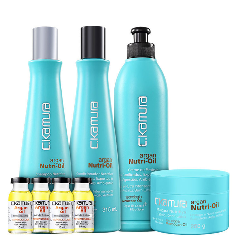 C.Kamura Argan Nutri Oil Antifrizz Moroccan Kit (5 produtos)