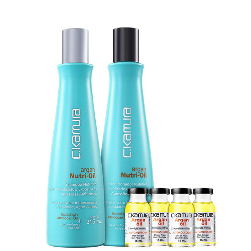 C.Kamura Argan Nutri-Oil Antifrizz Kit (3 Produtos)