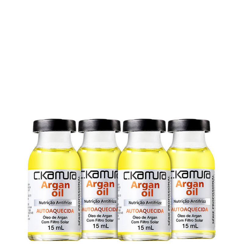 C.Kamura Argan Oil Nutrição Antifrizz - Ampola de Tratamento 4x 15ml