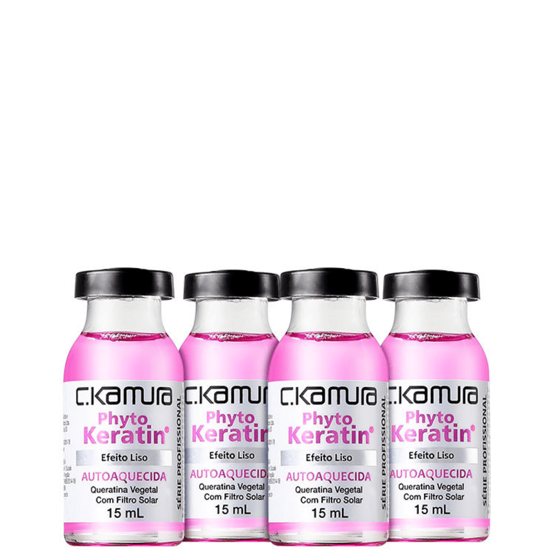 C.Kamura Phyto Keratin Efeito Liso - Ampola de Tratamento 4x 15ml