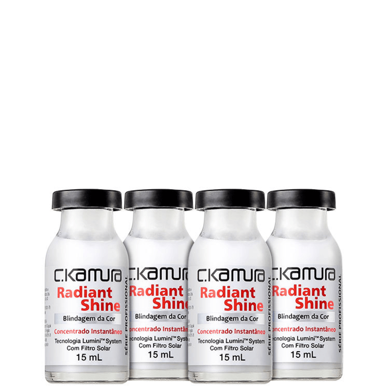 C.Kamura Radiant Shine Blindagem da Cor - Ampola de Tratamento 4x 15ml