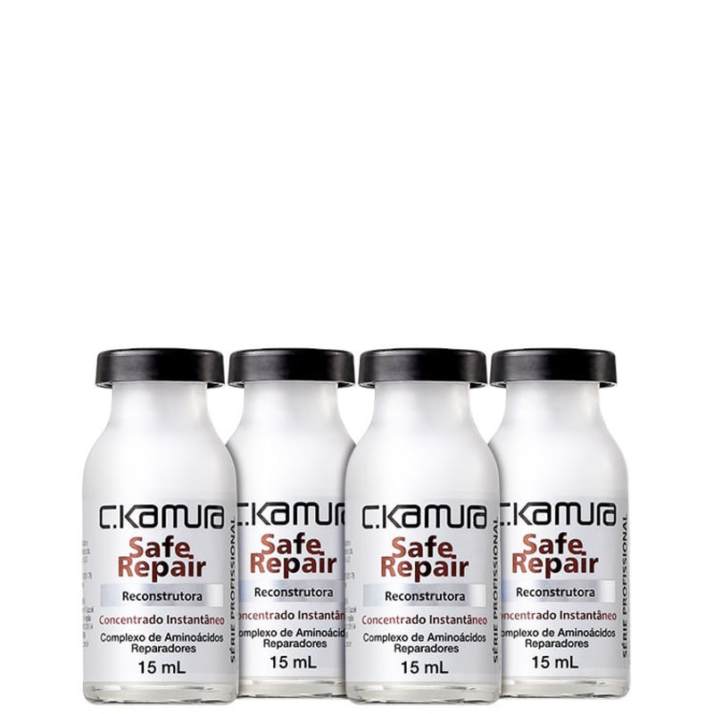C.Kamura Safe Repair Reconstrutora - Ampola de Tratamento 4x 15ml