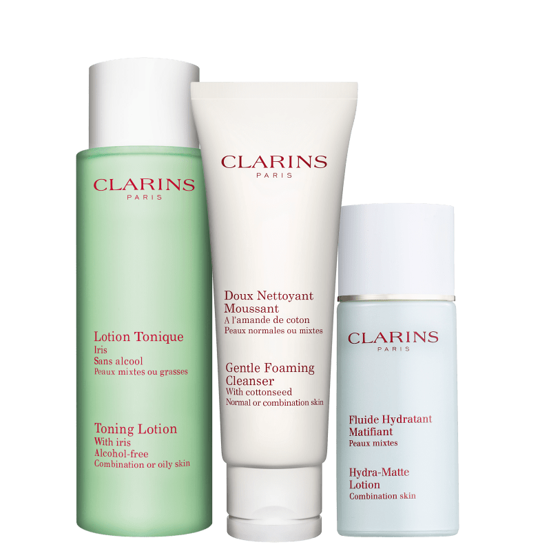Clarins Aux Plantes Tonique Hidra-Matte Kit (3 Produtos)