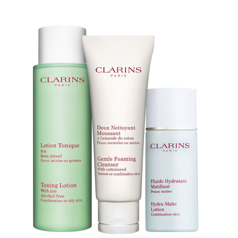 Clarins Aux Plantes Tonique Hidra-Matte Kit (3 Produtos)