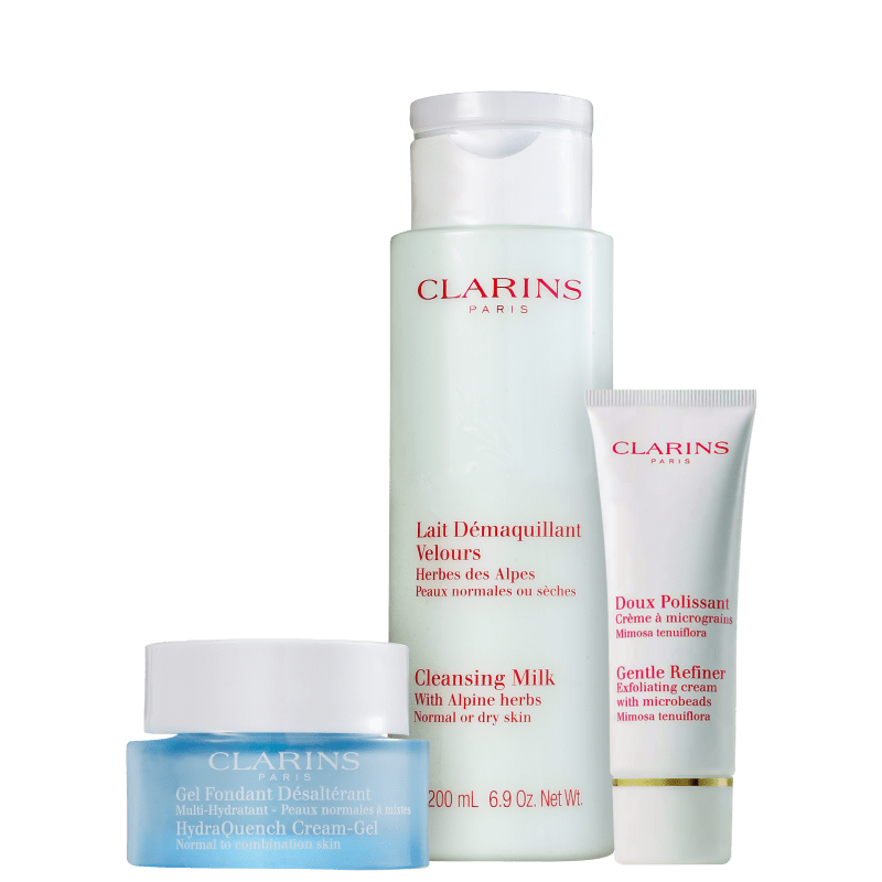 Clarins Gentle Cleansing Hydraquench Kit (3 Produtos)