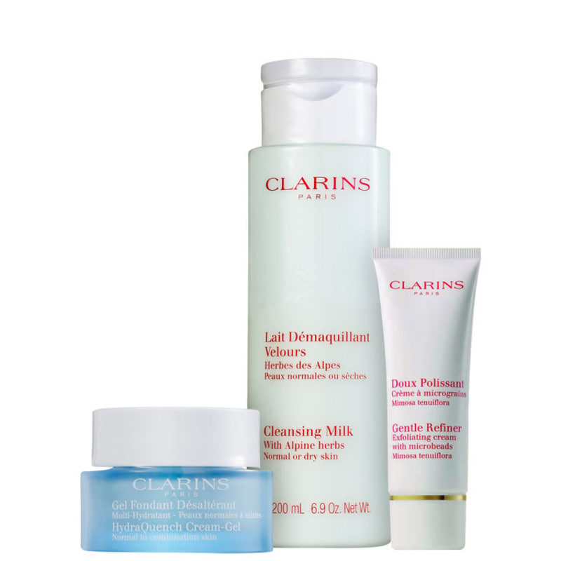 Clarins Gentle Cleansing Hydraquench Kit (3 Produtos)