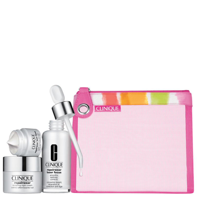 Clinique Repairwear Laser Focus Kit (3 Produtos + Nécessaire)