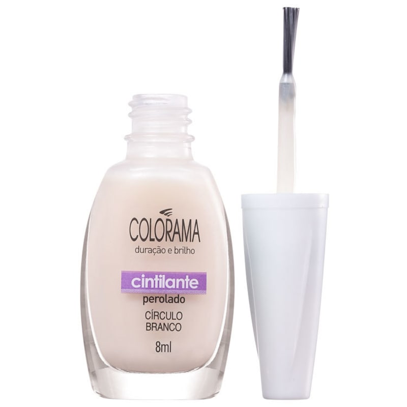 Colorama Forma em Cor Círculo Branco - Esmalte Transparente 8ml