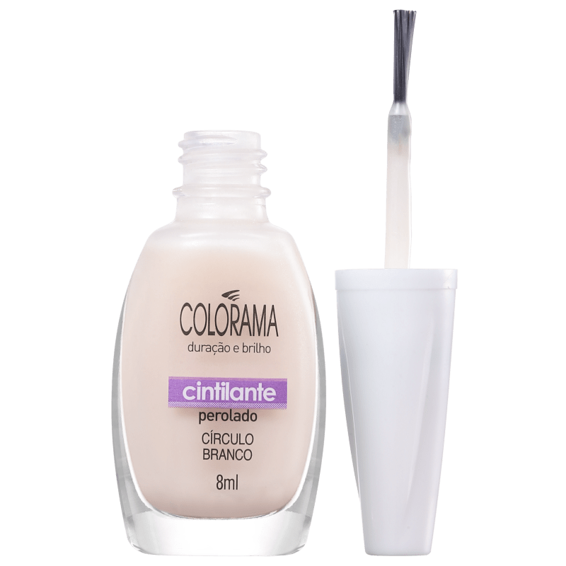 Colorama Forma em Cor Círculo Branco - Esmalte Transparente 8ml