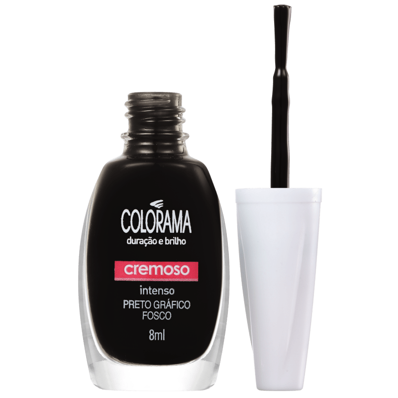 Colorama Forma em Cor Preto Gráfico Fosco - Esmalte 8ml