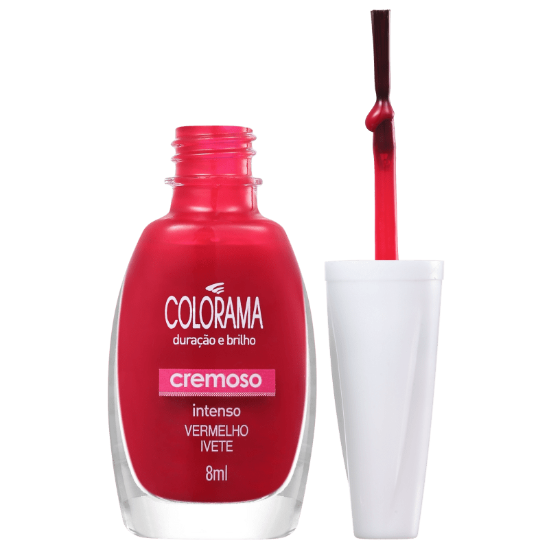 Colorama Verniz & Cor Vermelho Ivete - Esmalte Cremoso 8ml