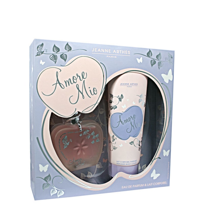 Conjunto Amore Mio Jeanne Arthes Feminino - Eau de Toilette 100ml + Loção Corporal 200ml