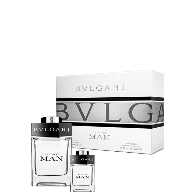 Conjunto Bvlgari Man Masculino - Eau de Toilette 100ml + Eau de Toilette 15ml
