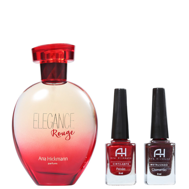 Conjunto Elegance Rouge Ana Hickmann Feminino - Deo Colônia 80ml + Esmalte 9ml 2un