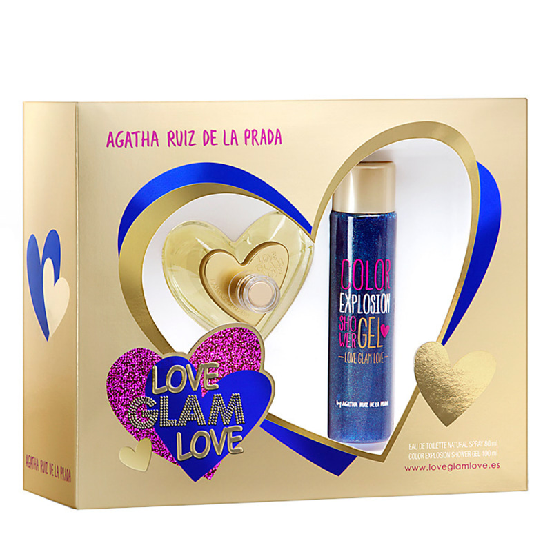 Conjunto Love Glam Love Agatha Ruiz de La Prada Feminino - Eau de Toilette 80ml + Gel de Banho 100ml