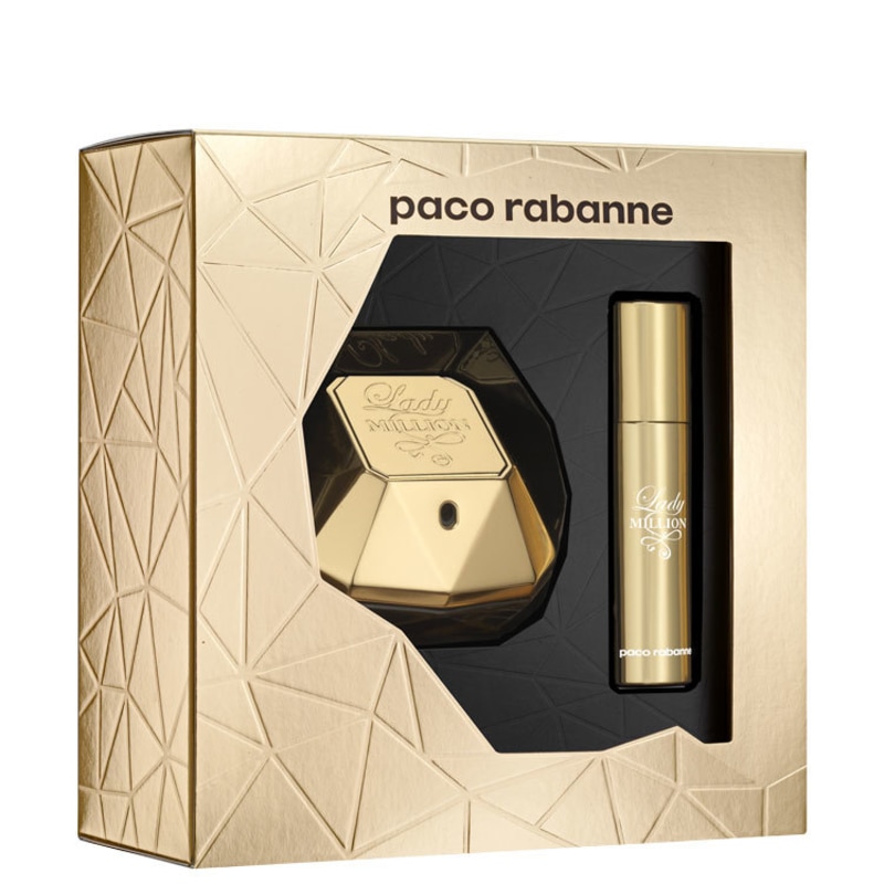 Conjunto Lady Million Paco Rabane Feminino - Eau de Parfum 50ml + Travel Size 10ml