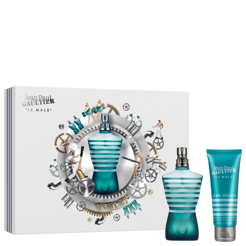 Conjunto Le Male Jean Paul Gaultier Masculino - Eau de Toilette 125ml + Gel de Banho 75ml