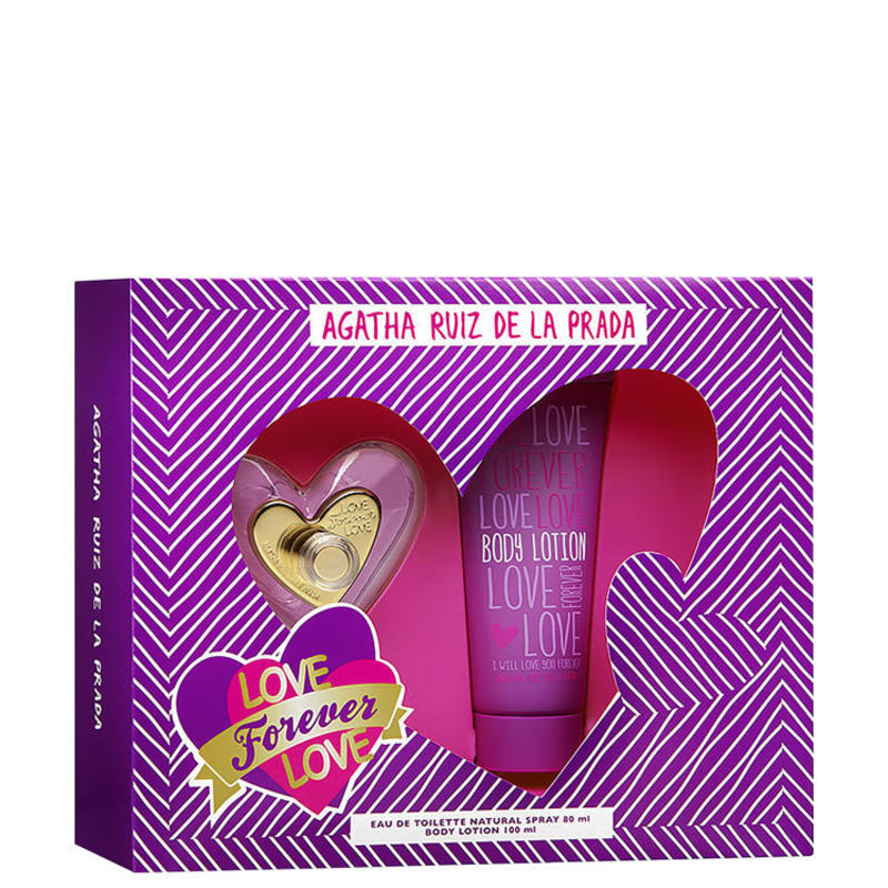 Conjunto Love Forever Love Agatha Ruiz de La Prada Feminino - Eau de Toilette 80ml + Loção 100ml